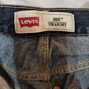 Levi's 505 Straight Blue Denim Jeans BOYS sz 16